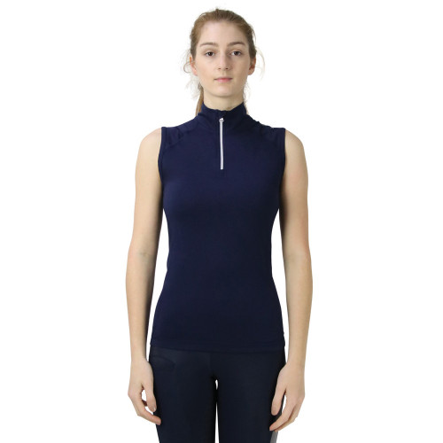 Hy Sport Active + Sleeveless Top - Midnight Navy - X Small