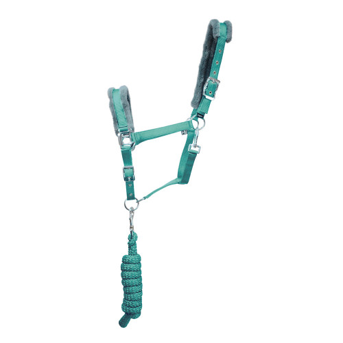 Hy Sport Active Head Collar & Lead Rope-Spearmint Green-Pony