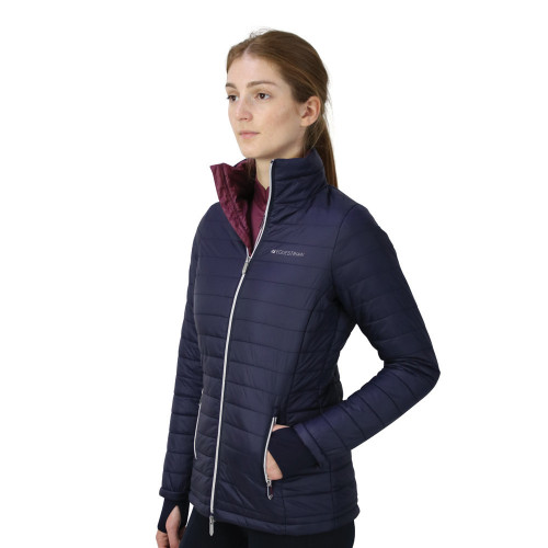 equestrian long padded coat