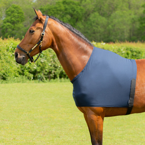 Hy Equestrian Lycra Flex Shoulder Vest - Navy - Pony