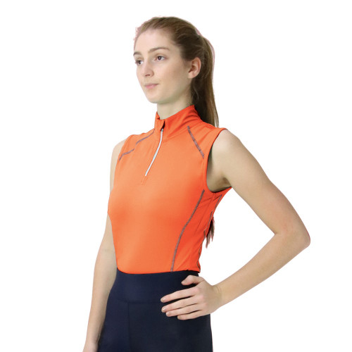 Hy Sport Active Sleeveless Top - Terracotta Orange - X Small
