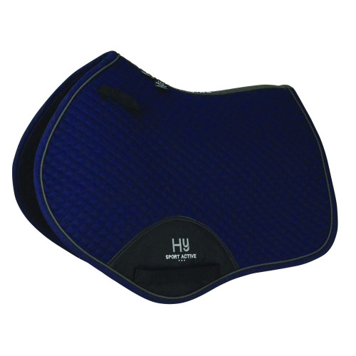 Hy Sport Active Close Contact Saddle Pad - Midnight Navy - Pony/Cob