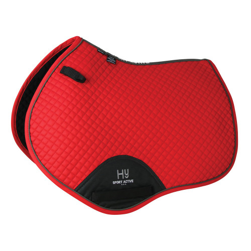 Hy Sport Active Close Contact Saddle Pad - Rosette Red - Pony/Cob