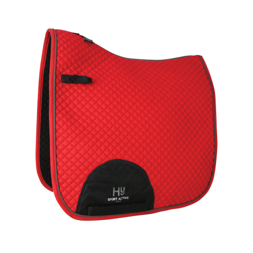 Hy Sport Active Dressage Saddle Pad - Rosette Red - Pony/Cob