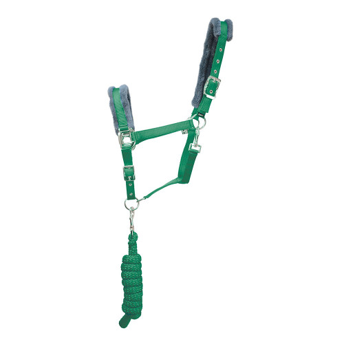Hy Sport Active Head Collar & Lead Rope - Emerald Green - Pony 