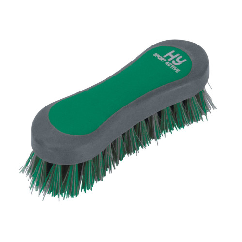 Hy Sport Active Face Brush - Emerald Green - 12.3 x 4cm