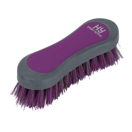 Hy Sport Active Face Brush - Amethyst Purple - 12.3 x 4cm