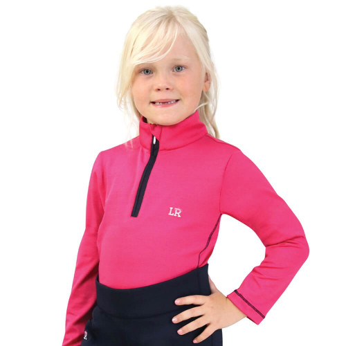 Sara Base Layer By Little Rider - Pink/Navy - 3-4 Years