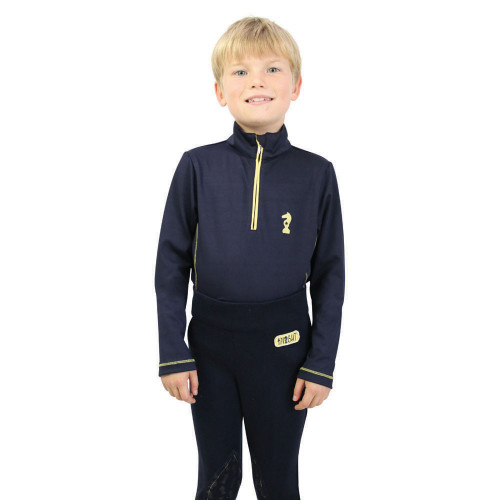 Lancelot Base Layer by Little Knight - Navy/Yellow - 3-4 Years