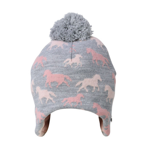 Hy Equestrian Flaine Children's Hat - Grey/Pink - One Size 