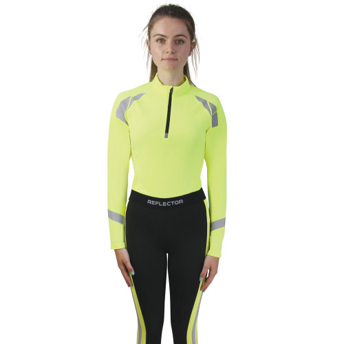 Reflector Base Layer by Hy Equestrian - Yellow - 7-8 Years