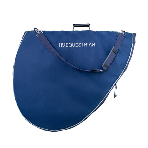 Hy Equestrian Saddle Bag - Navy/Grey - One Size