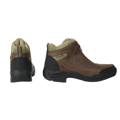 Hy Equestrian Cromford Short Zip Boots - Brown - 36