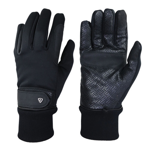 Hy Equestrian Thinsulate™ Rainstorm Gloves - Black - X Small