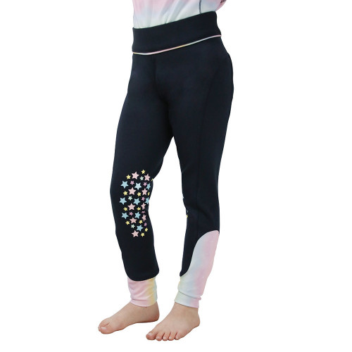 Dazzling Dream Riding Tights by Little Rider - Navy/Pastel - 3-4 Years