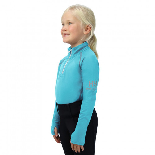 Hy Sport Active Young Rider Base Layer - Sky Blue - 5-6 Years