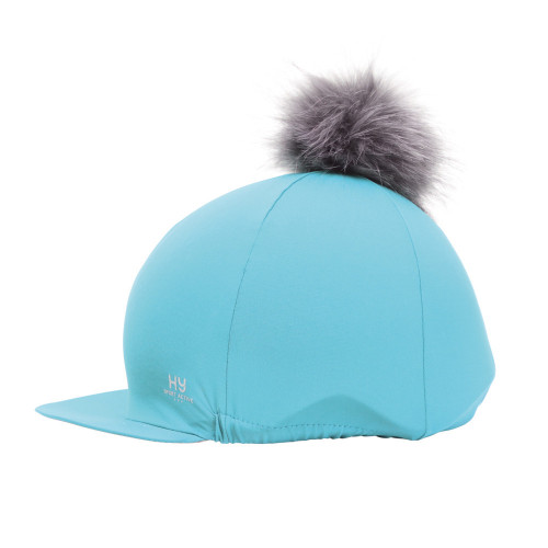 Hy Sport Active Hat Silk with Interchangeable Pom Pom - Sky Blue - One Size