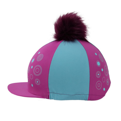 Hy Equestrian DynaMizs Ecliptic Hat Cover - Plum/Teal