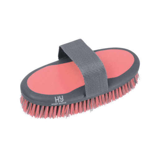 Hy Sport Active Sponge Brush - Coral Rose - 20 x 9.5cm