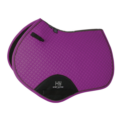 Hy Sport Active Close Contact Saddle Pad - Amethyst Purple - Pony/Cob