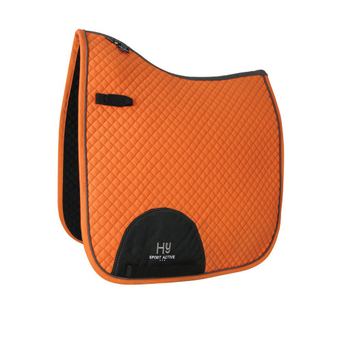 Hy Sport Active Dressage Saddle Pad - Terracotta Orange - Full
