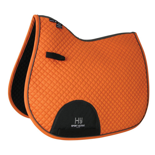 Hy Sport Active GP Saddle Pad - Terracotta Orange - Full