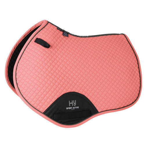 Hy Sport Active Close Contact Saddle Pad - Coral Rose - Pony/Cob