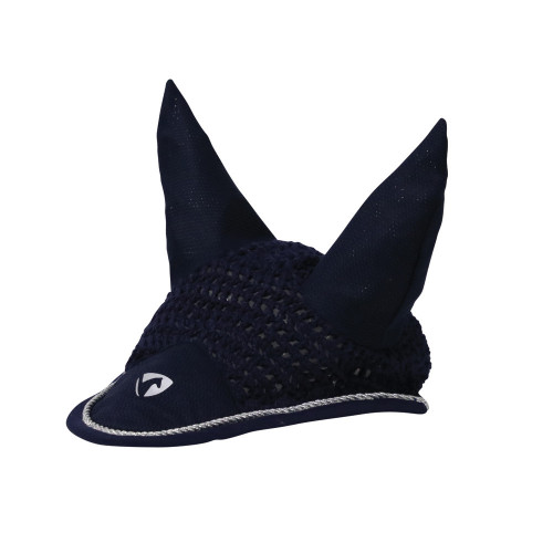 Hy Equestrian Synergy Fly Veil - Navy/Silver - Small Pony