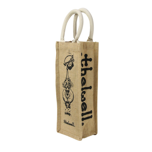Hy Equestrian Thelwell Collection Hessian Bag - Bottle Bag