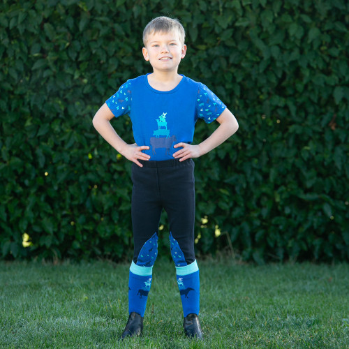 Farm Collection Tots Jodhpurs By Little Knight - Navy/Cobalt Blue - 3-4 Years
