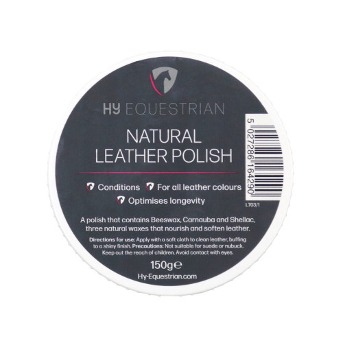 Hy Equestrian Natural Leather Polish - 150g