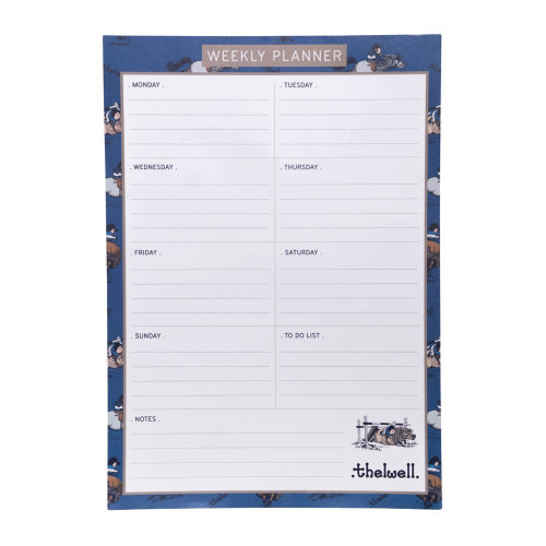 Hy Equestrian Thelwell Collection A4 Weekly Planner - Classic Blue
