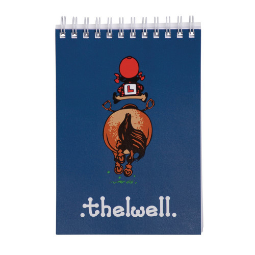 Hy Equestrian Thelwell Collection A6 Notepad - Navy