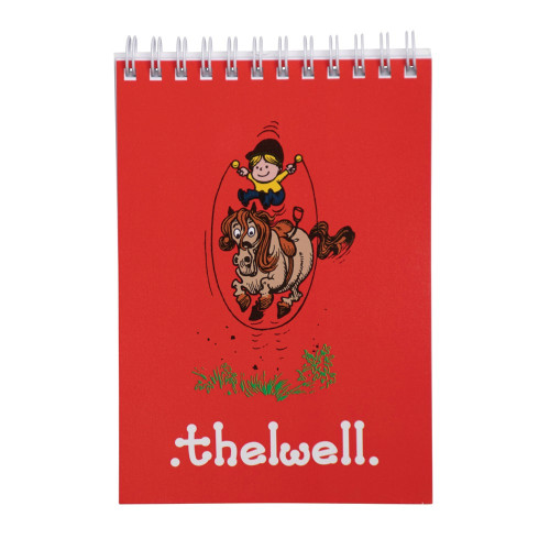 Hy Equestrian Thelwell Collection A6 Notepad - Red