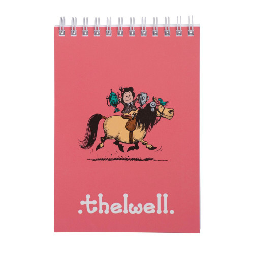 Hy Equestrian Thelwell Collection A6 Notepad - Pink