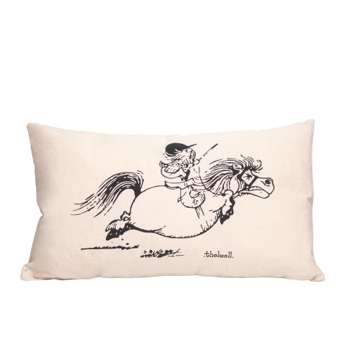 Hy Equestrian Thelwell Collection Don't Look Cushion - Beige - 50 x 30cm