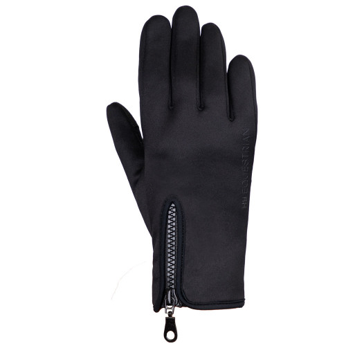 Hy Equestrian Stalactite Zip Riding and General Gloves - Black - Large