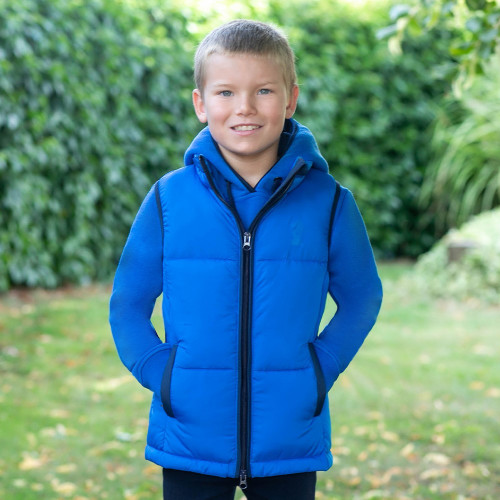 Farm Collection Padded Gilet by Little Knight - Cobalt Blue - 3-4 Years