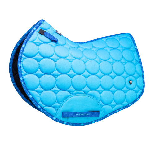 Hy Equestrian DynaMizs Ecliptic Close Contact Saddle Pad - Cobalt/Ocean - Small Pony