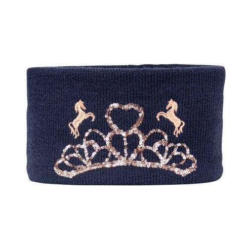 The Princess and the Pony Snood by Little Rider - Navy/Peach - One Size