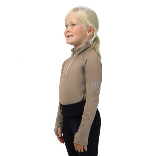 Hy Sport Active Young Rider Base Layer - Desert Sand - 5-6 Years