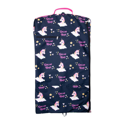 Hy Equestrian Unicorn Magic Garment Bag - Navy/Pink