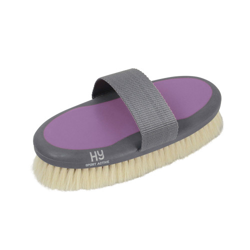 Hy Sport Active Goat Hair Body Brush - Blooming Lilac - 20 x 9.5cm