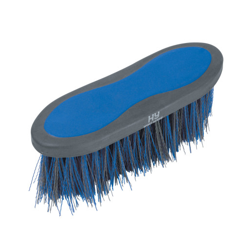 Hy Sport Active Long Bristle Dandy Brush - Jewel Blue - 20.5 x 6.2cm