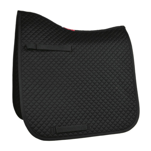 Full View HyWITHER Competition Dressage Pad in Black in Cob/Full Size