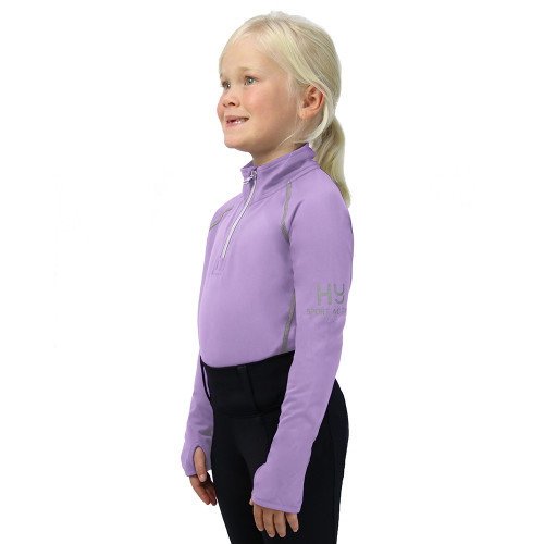 Hy Sport Active Young Rider Base Layer - Blooming Lilac - 5-6 Years