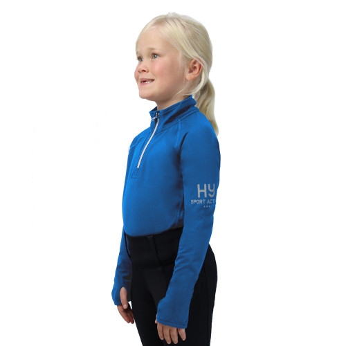 Hy Sport Active Young Rider Base Layer - Jewel Blue - 5-6 Years