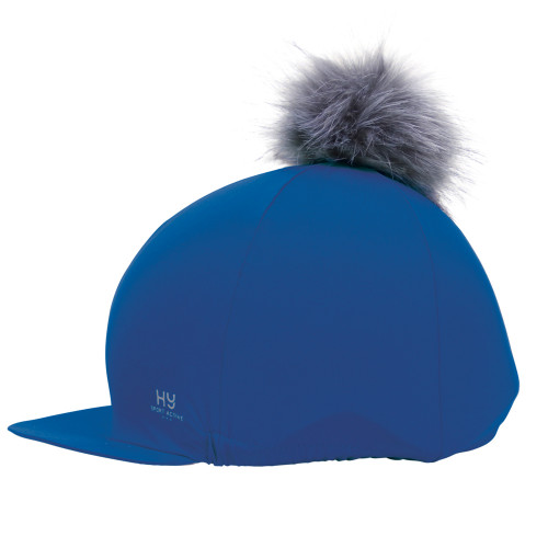 Hy Sport Active Hat Silk with Interchangeable Pom Pom - Jewel Blue - One Size