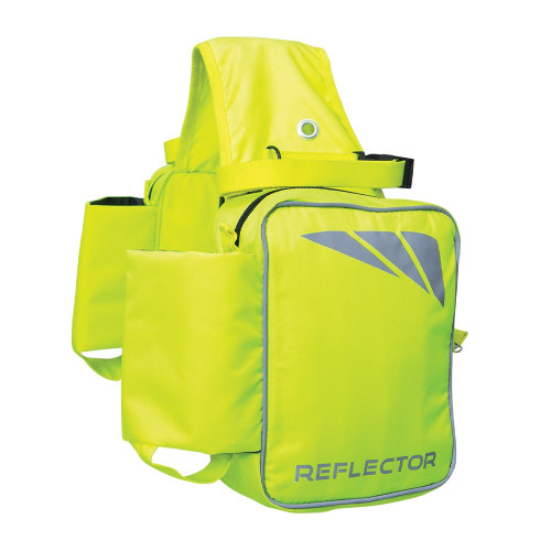 Reflector Saddle Pannier by Hy Equestrian - Yellow - One Size