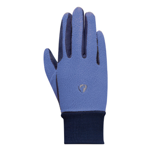 Hy Equestrian Children's Winter Two Tone Riding Gloves - Navy/Blue - Child Small